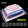 StoBag 10pcs Transparent Clothes Packaging Zipper Bags Plastic Clear Reusable Sealed Shirt Storage Ziplock Organizer Pouches. 