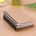 Creative Simple Kraft Paper Material Double Coil Ring Spiral Notebook Sketchbook Diary For Drawing Painting Paper Notepad. 