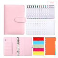 A6 size Budget binder User-friendly Budget-friendly Compact design Money saving wallet material Multicolor options Notebook. 