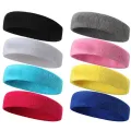 Unisex Sport Sweatband Headband For Men Women Unisex Yoga Hairband Gym Stretch Head Bands Strong Elastic Fitness Basketball Band. 
