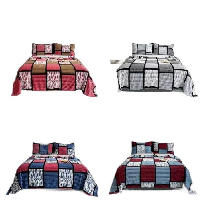 Ribbed Blanket Plain Dyed / Warm Blanket