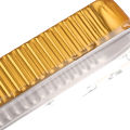 【Special offer】 10Pcs Reusable Rectangle Aluminum Foil Tin Cup with Lids Pudding Cake Mold Dounp.