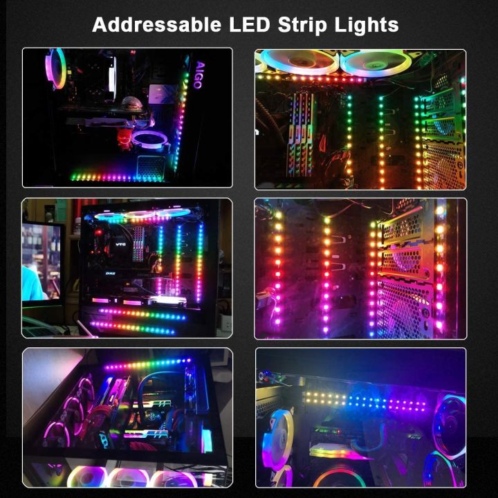 Ws2812b%20Rgb%20Led%20Strip%205v%203%20Pin%20Addressable%20Led%20Headers%20Pc%20For%20Aura%20Sync%20/%20Mystic%20Sync%20/%20Rgb%20Fusion%202.0%20-%20Image%202