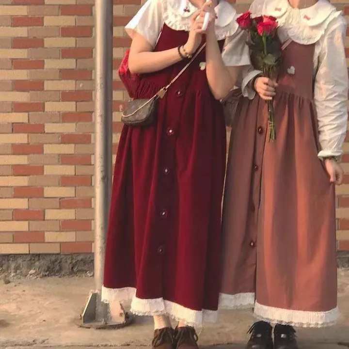 Spring%20and%20Summer%20Clothes%20for%20Women%202024%20New%20Skirt%20Women's%20Loose%20Korean%20Style%20Student%20Hot%20Girl%20Top%20Gentle%20Style%20Wear%20a%20Whole%20Set%20-%20Image%205