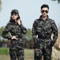 Outdoor Special Forces Uniform Fan Suit Men and Women Black Python PatternCSTraining Suit Wear-Resistant Work Clothes. 