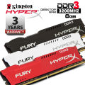 HyperX Fury DDR3 8GB RAM 1600MHz. 