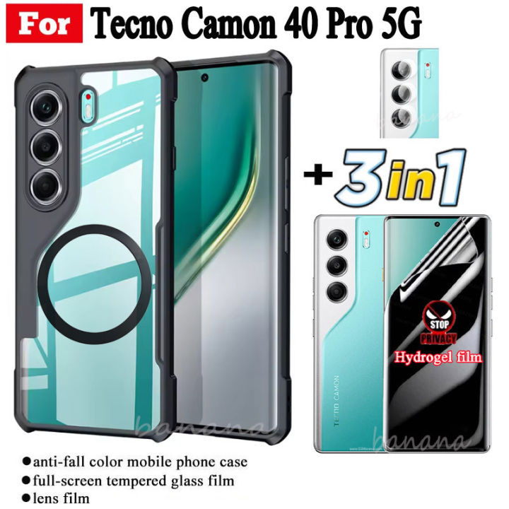 3%20in%201%20Tecno%20Camon%2040%20Pro%205G%20Shockproof%20Phone%20Case%20With%20Magnetic%20Wireless%20Charging%20Sticker%20For%20Tecno%20Camon%2040Pro%20Camon%2030s%20Anti%20Spy%20Full%20Coverage%20Tempered%20Glass%20+%20Lens%20Film%20-%20Image%203