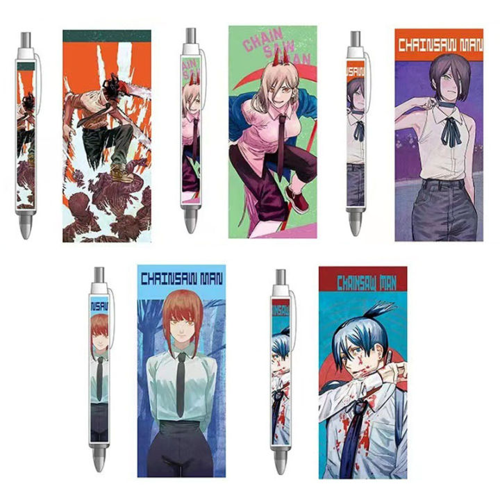 Chainsaw Man Ballpoint Pen Student Writing Cartoon Anime Peripheral ...
