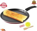 Nonstick Indian Dosa Tawa / Dosa Tawa / Concave Big 28cm Dosa Tawa / 3 Layer High Quality Thosa Tawa / Dosa Tawa Non stick Cookware with Free Spoon and Scrubber / Dosa Pan. 