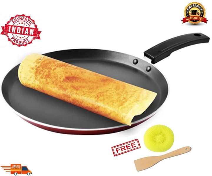 Nonstick%20Indian%20Dosa%20Tawa%20/%20Dosa%20Tawa%20/%20Concave%20Big%2028cm%20Dosa%20Tawa%20/%203%20Layer%20High%20Quality%20Thosa%20Tawa%20/%20Dosa%20Tawa%20Non%20stick%20Cookware%20with%20Free%20Spoon%20and%20Scrubber%20/%20Dosa%20Pan%20-%20Image%203