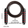 Jump Rope Speed Skipping Fitness Adjustable Exercise Boxing Gym Workout Black. 