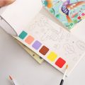 Newest 20 Sheets Paint Water Activity Books Set with Brush Children Kids Portable Gouache Graffiti Picture Drawing Coloring Toys. 