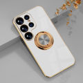 Plating Metal Ring Holder Phone Case For Samsung Galaxy S24 S22 S23 Ultra S21 FE S20 Plus A15 A52 A25 A53 A55 Note 20 Back Cover Ruiqir Super Store. 