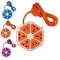 USB Hexagon Socket with 4 USB Slot and 4 Power Socket, Extension Cord Board with 4 USB Charging. 