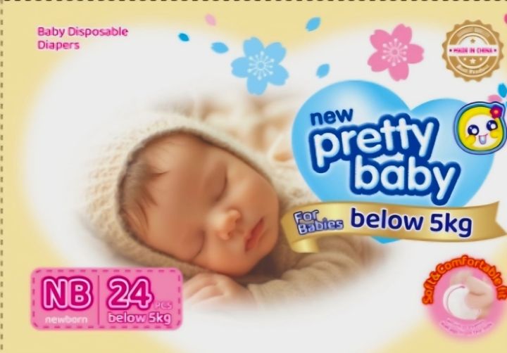 Pretty%20Baby%20%7C%20Disposable%20Baby%20Diapers%20%7C%20New%20born%2024%20Pcs%20-%20Image%202