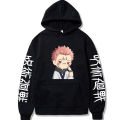 Anime hoodie jujutsu Kaisen kawaii ryomen Sukuna graphic print sweatshirt Harajuku pullover Y2K clothes unisex casual streetwear. 
