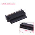 1Pc SFF-8482 SAS To SATA 180 Degree Angle Adapter Converter Straight Head SATA To SATA Converter. 