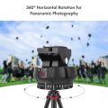 YT1200 Motorized Pan Tilt Head 2-axis Panoramic Head 360� Rotation Panoramic Tripod Head - black. 