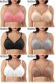 Large Size Bra 36-50 C D E D Cup Bras for Women Push Up Seamless BH Non-padded Ladies Full Cup Underwear Plus Size Bra C01. 