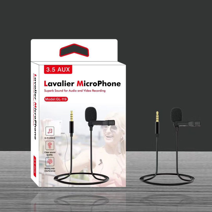 Lavalier Microphone with Tie Clip for Mobile Phones, Perfect TikTok Mic for High-Quality Video Recording, YouTube Content Creation, and Zoom Classes