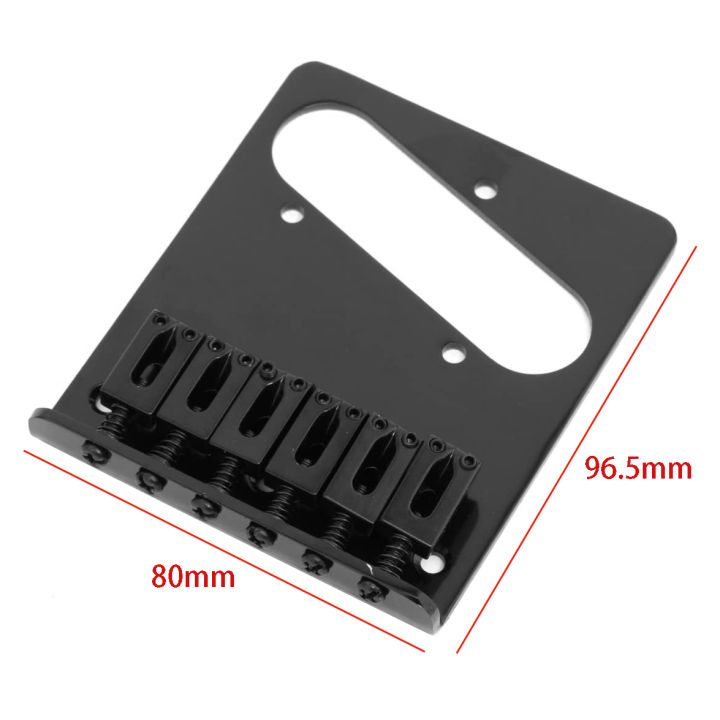 6%20Saddle%20Bridge%20Tailpiece%20for%20Telecaster%20Tele%20Electric%20Guitar%20(Black)%20-%20Image%204