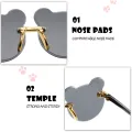 Cartoon Lovely Kids Sunglasses Bear Shape Frame Girls Children Sun Glasses Round Baby Boy Eyeglasses Cute Shades. 