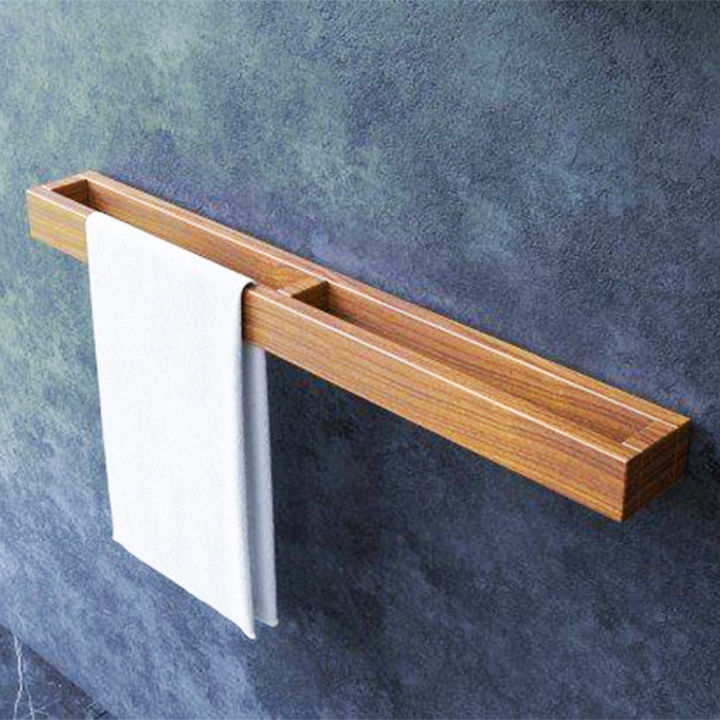 Wood towel bar sale