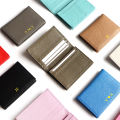 Personalize Name Business Card Holder Genuine Leather Men ID Credit Card Wallet Custom Company Logo DIY Gift Women Cardholder. 