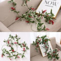 Berries Artificial Decoration Leaves Garland Christmas. 