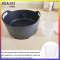 【ZOSR】 Useful 10 Pcs Food Grade Plastic Rice Measuring Cup Rice Cooker Measurement Tools for Dry and Liquid Ingredients (160ml). 