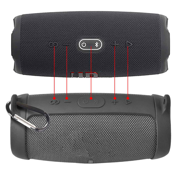 2X%20Silicone%20Case%20Cover%20for%20Jbl%20Charge%205%20Bluetooth%20Speaker,%20Travel%20Carrying%20Protective%20with%20Shoulder%20Strap%20and%20Carabiner%20-%20Image%204