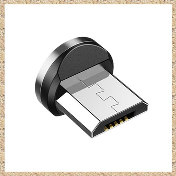 3X Round Magnetic Cable Plug Phone Android Magnet Charger Plug Micro ...