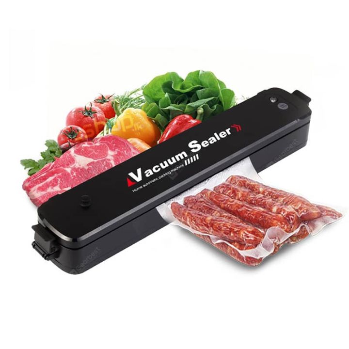 Household Food Vacuum Sealer Automatic Vacuum Air Sealing Machine For Food Preservation Packaging