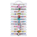 NEW 12pcs/set Bohemian Colorful Elephant Animal Charms Braided Bracelets Women Crystal Bead Rope Chain Yoga Bracelet Anklet Jewelry. 
