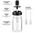 15 pcs Seasoning Bottle Glass Condiment Storage Containers Condiment Pot Spice jar with Spoon. 