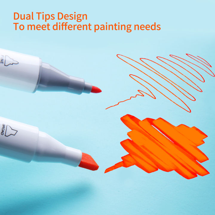 30/40/60/80%20Colors%20Alcohol%20Markers%20Set%20Double%20Tipped%20Colored%20Pens%20Fine%20Point%20Art%20Markers%20Packed%20in%20Cloth%20Bag%20for%20Kids%20Adult%20Coloring%20Drawing%20Illustrations%20Artist%20Sketching%20-%20Image%208