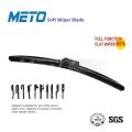 SILICONE FRONT WIPER BLADES SIZE 12 TO 28, FOR NEW AND LUXURY CARS, SUV, VANS, JEEEPS, METO ORIGINAL WIPERS, MF. 