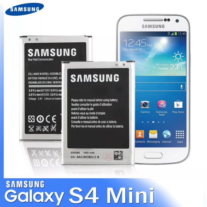 Samsung GALAXY S4 Mini Battery B500BE B500AE For Samsung GALAXY S4 Mini I9190 I9192 I9195 I9198 S4Mini Battery 3 pins 1900mAh