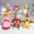 【hot】 Super Mario Series Keychain Mario Bros Luigi Toad Yoshi Bowser Action Figure Model PVC Decorations Cartoon Doll Pendant Toys Gif. 