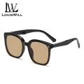 LouisWill Unisex Foldable Sunglasses Fashion Large Frame Sunglasses UV400 Protection Polarized Sunglasses Eyes Protection Eyewear Sun Glasses For Men Women Driving Hiking. 
