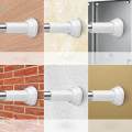 Shower Curtain Rod, No Drilling Telescopic Shower Curtain Pole/Rail/Rod, Stainless Steel 50-80cm. 