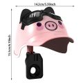 Universal Waterproof Motorcycle Mobile Phone Holder Shockproof Cartoon Small Helmet Rider Phone Stand Sunshade Phone Bracket for Motorcycle Accessories. 