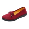 【ZOSR】Old Beijing Cloth Shoes Women's Shoes Summer Breathable Soft Bottom Comfortable All-Matching Lazybones' Shoes Low-Cut Leisure Middle-Aged and Elderly Grandma Shoes. 