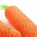 2 PCS Cat Toys Sound Carrot Cuddle-Cat Stick Since Fun Fun Cat Teething Stick Anti-Bite Cat Scratch Board As Shown Paper Rope. 