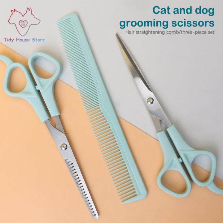 3pcs/set%20Pet%20Dog%20Professional%20Grooming%20Scissors%20Shears%20Hair%20Flat%20Scissor%20Comb%20Animal%20Cat%20Hair%20Cut%20Barber%20Cutting%20Tool%20Kit%20-%20Image%202