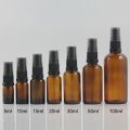 5-100ml Portable Amber Glass Essential Oil Spray Bottles Mist Sprayer Container Travel Refillable Bottle Transparent Brown. 