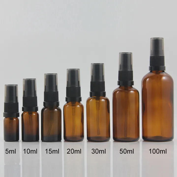 5-100ml%20Portable%20Amber%20Glass%20Essential%20Oil%20Spray%20Bottles%20Mist%20Sprayer%20Container%20Travel%20Refillable%20Bottle%20Transparent%20Brown%20-%20Image%204