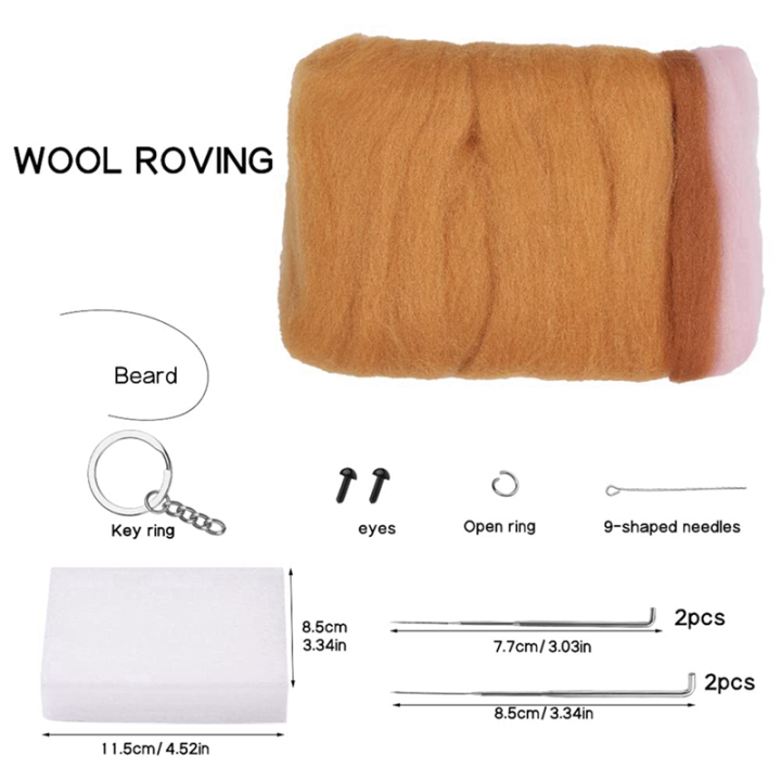 Animals%20Needle%20Felting%20Set,%20DIY%20Wool%20Felt%20Materials%20Set%20with%20Felting%20Tool%20Instruction%20for%20Needle%20Felting%20Craft%20Project%20Easy%20to%20Use%20-%20Image%202