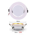 5W 9W 12W LED Downlight Round Panel Light Cold Warm White Spot Lamp 220V Ceiling Light Recessed Down Light. 