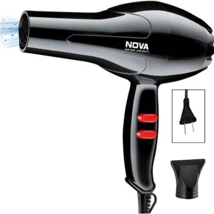 2800W / 1800W / 1000W Nova Professional Foldable Hair Dryer With Speed And Temperature Settings For Women Men Ladies Gents Girls Boys High-Five LK
